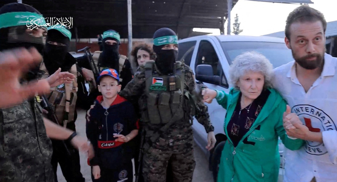 Rehenes israelíes de Hamás. Foto: Reuters.