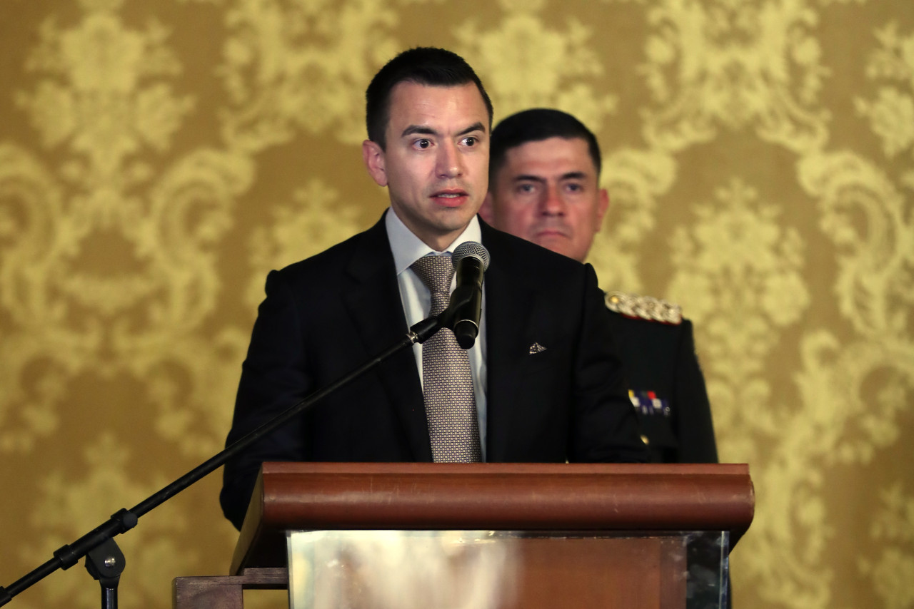 Daniel Noboa, presidente de Ecuador. Foto: EFE.