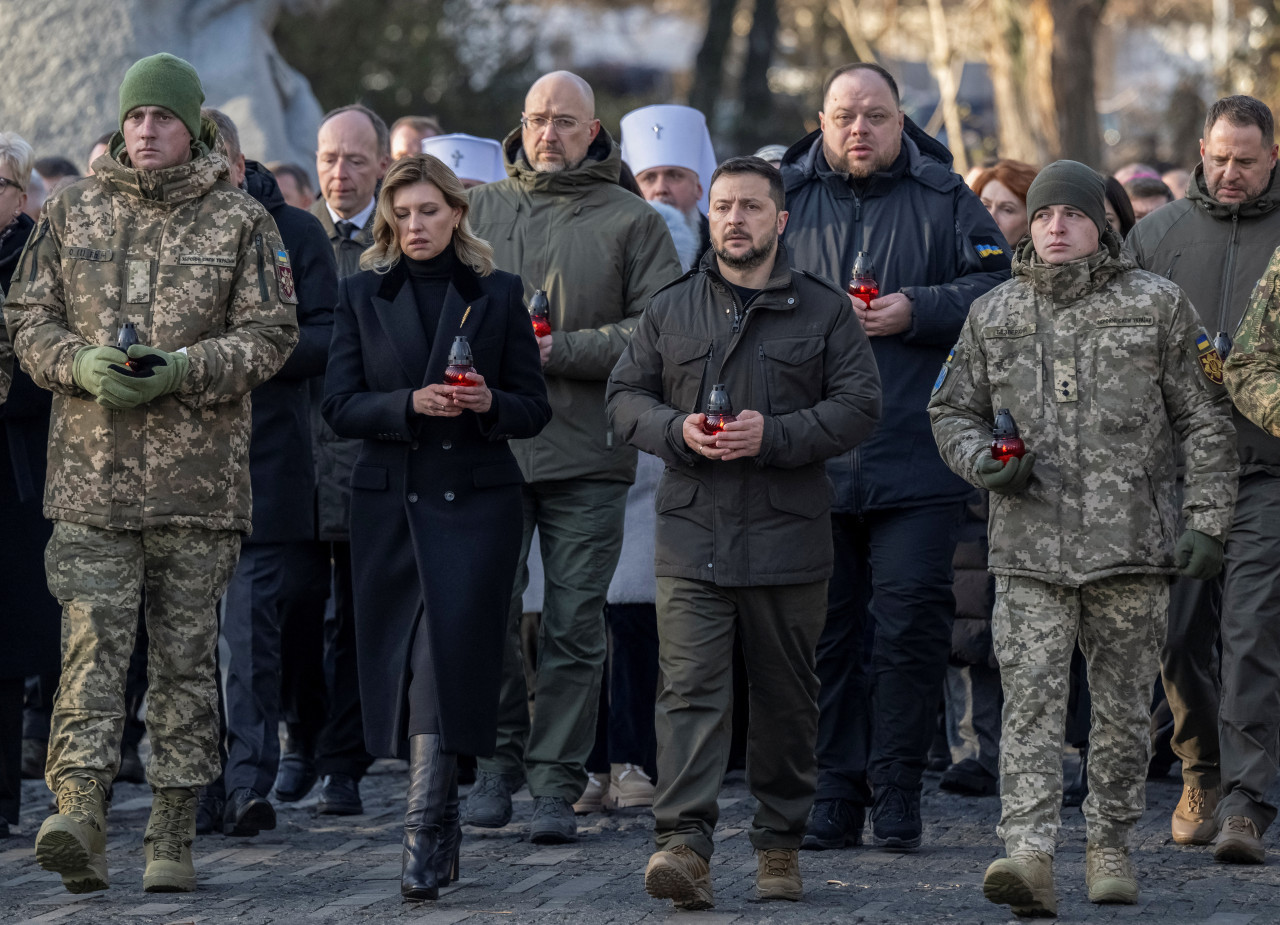 Conmemoración en Ucrania por los 90 años de Holodomor. Foto: REUTERS.