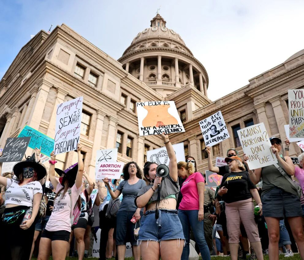 Marchas a favor del aborto. Foto: EFE