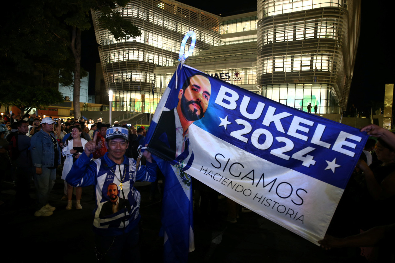 Campaña electoral de Bukele. Foto: Reuters.