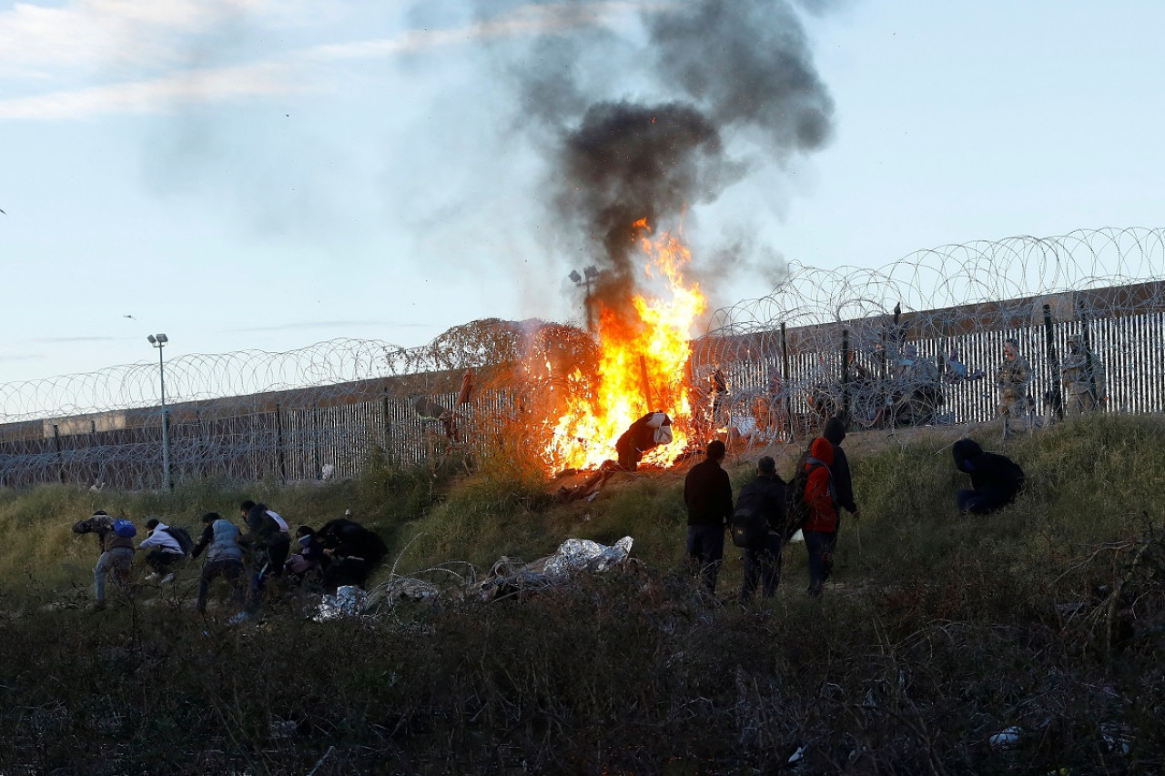 Los migrantes en Ciudad Juárez. Foto: Reuters.