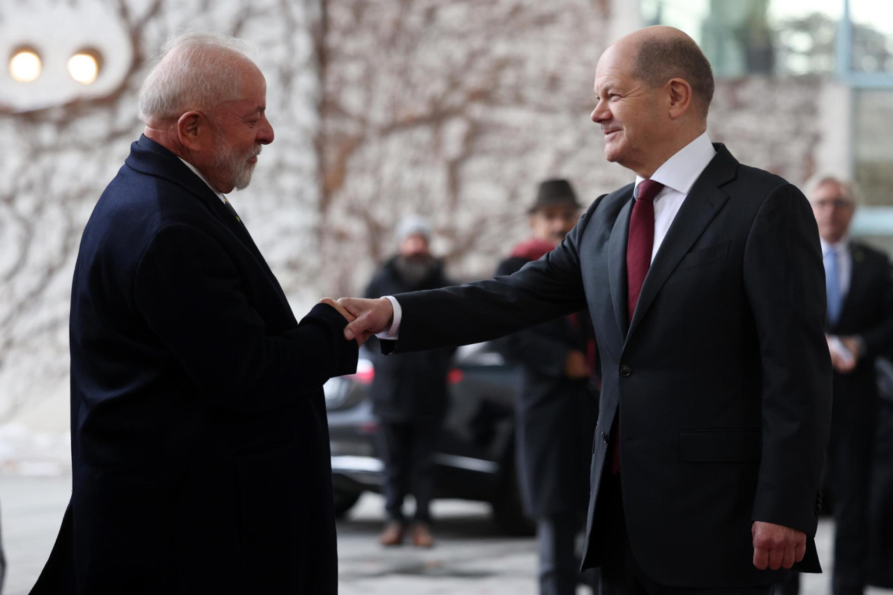 Lula da Silva y Olaf Scholz. Foto: EFE.