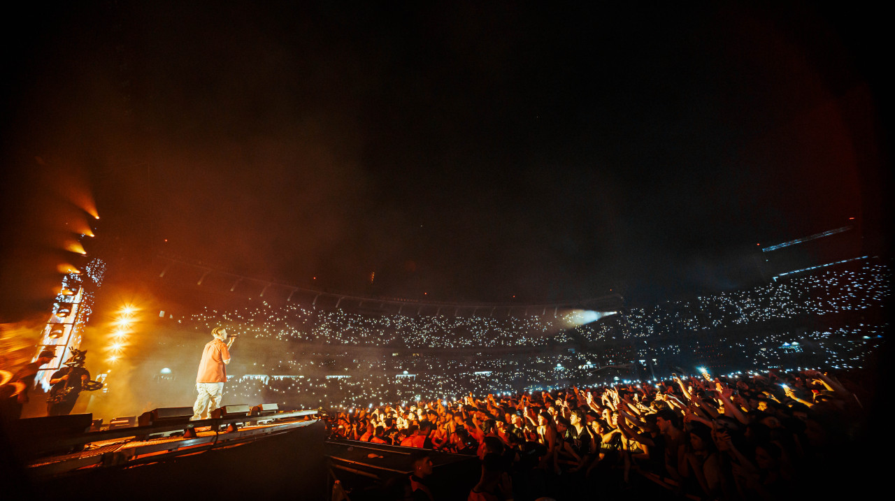 Duki en su show en River. Foto: prensa