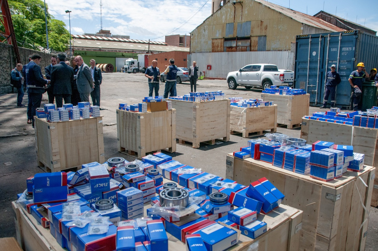 Aduana evitó el ingreso de 4 toneladas de rodamientos truchos para vehículos. Foto: AFIP