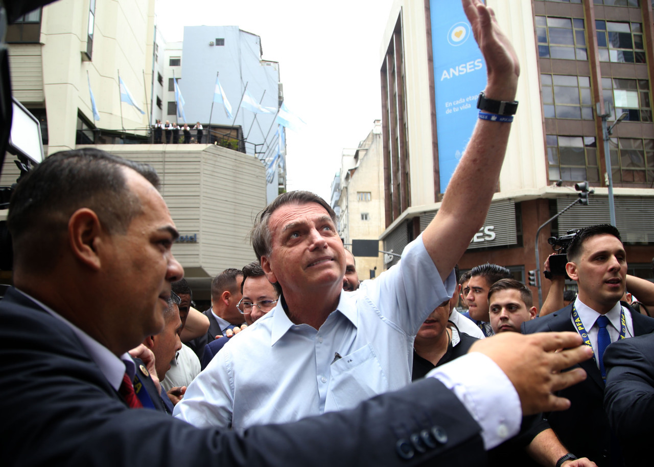 Jair Bolsonaro en Argentina. Foto: NA.