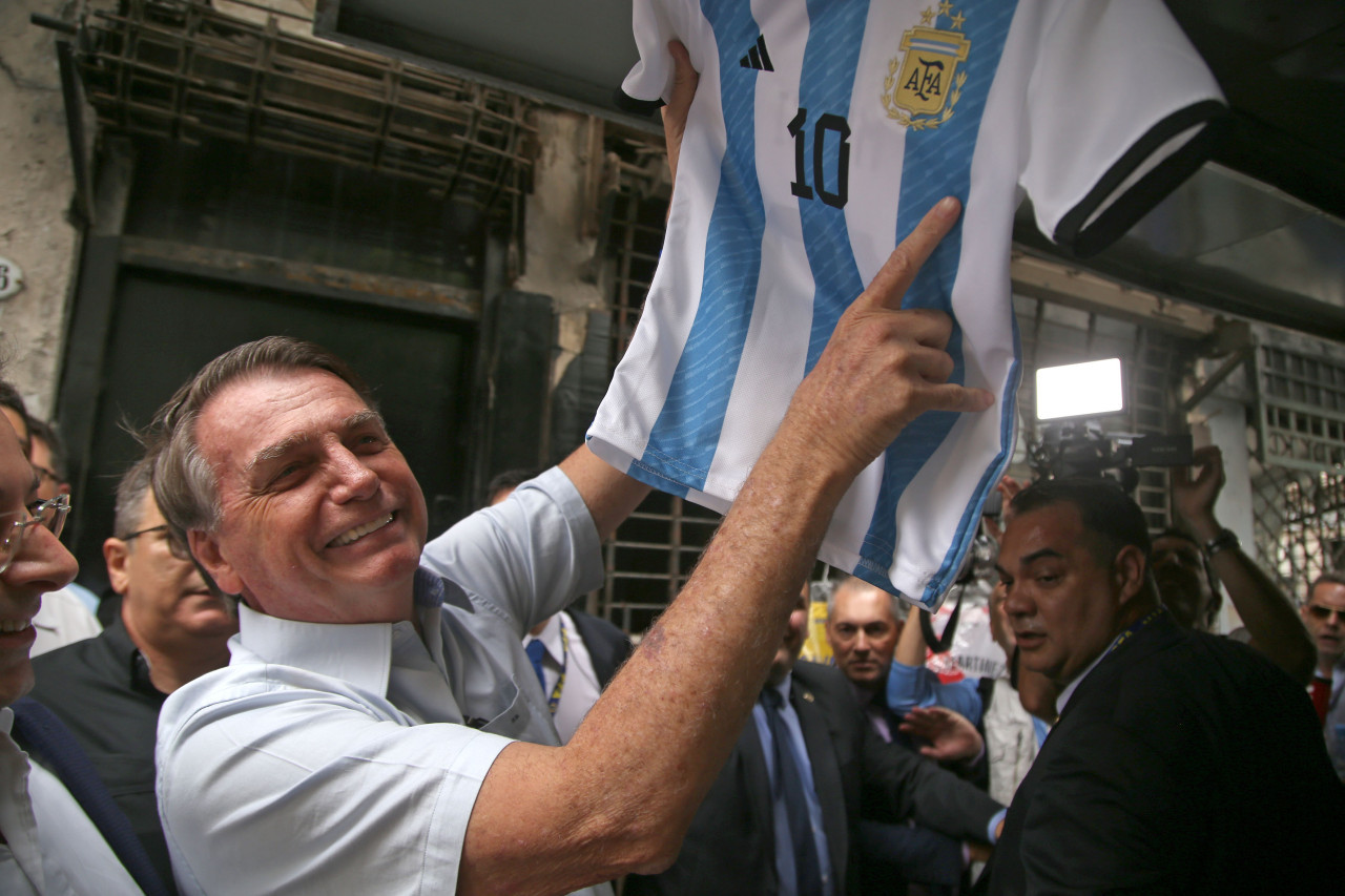 Jair Bolsonaro en Argentina. Foto: NA.