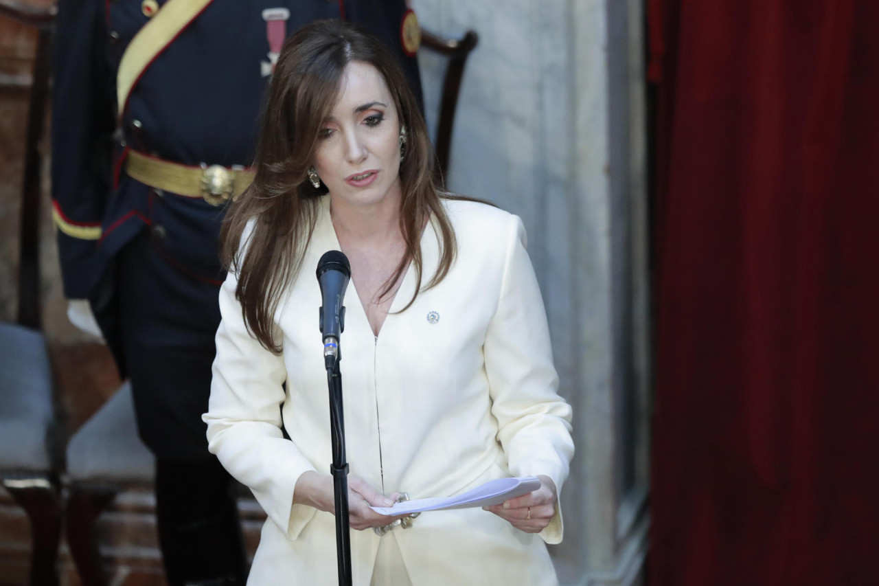 Victoria Villarruel, vicepresidenta de la Nación Argentina. Foto: EFE