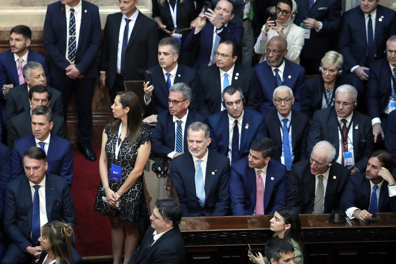 Asunción de Javier Milei. Foto: EFE