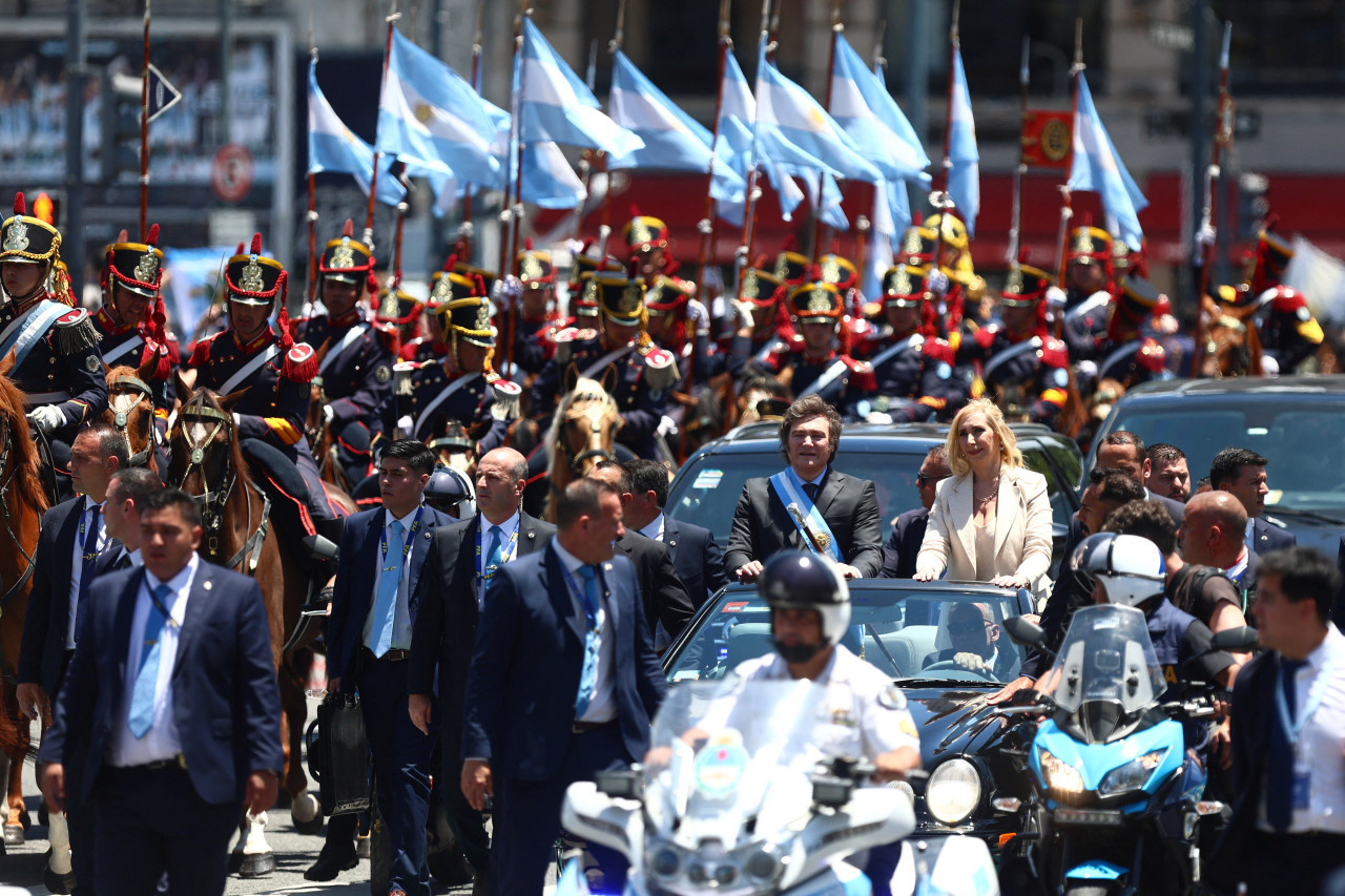 El camino hacia la Casa Rosada. Foto: Reuters