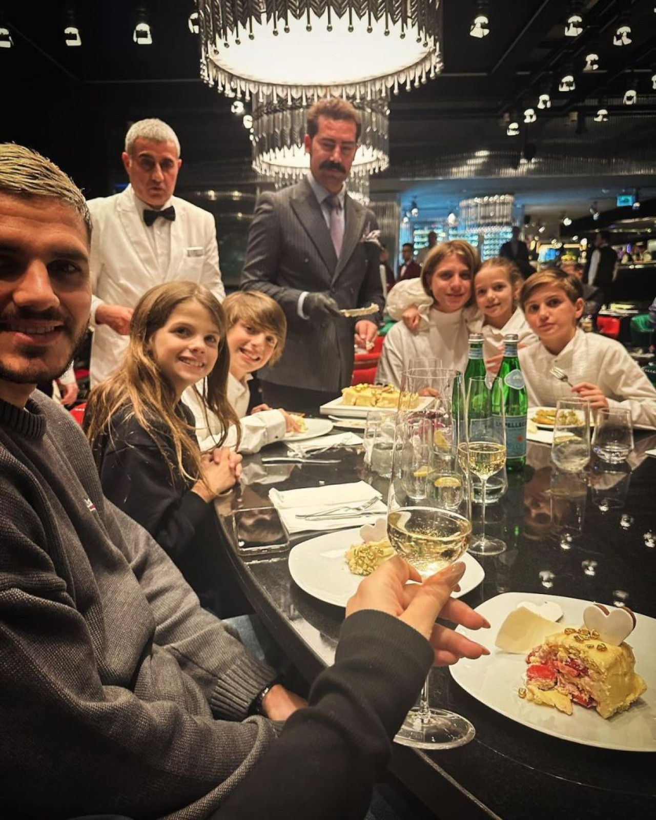 La celebración de cumpleaños. Foto: Instagram @mauroicardi