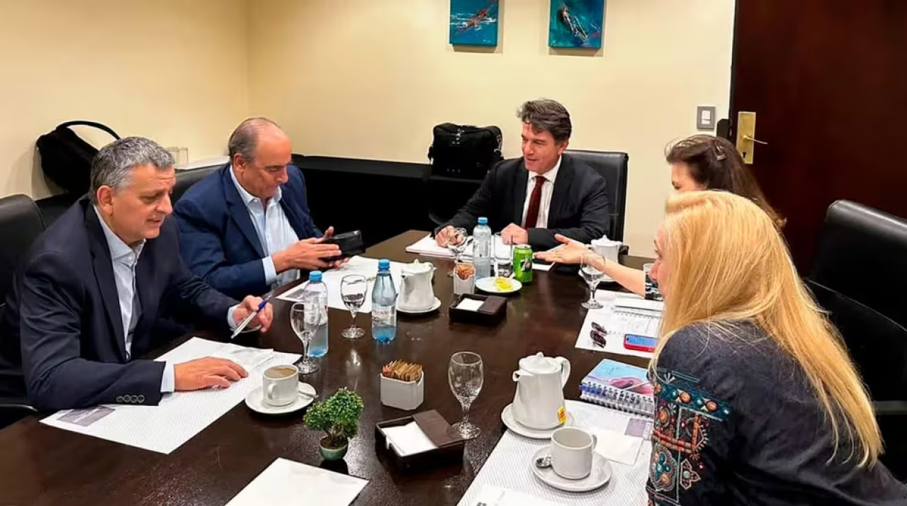 Horacio Marin reunido con Guillermo Francos, Nicolás Posse, Diana Mondino y Karina Milei.