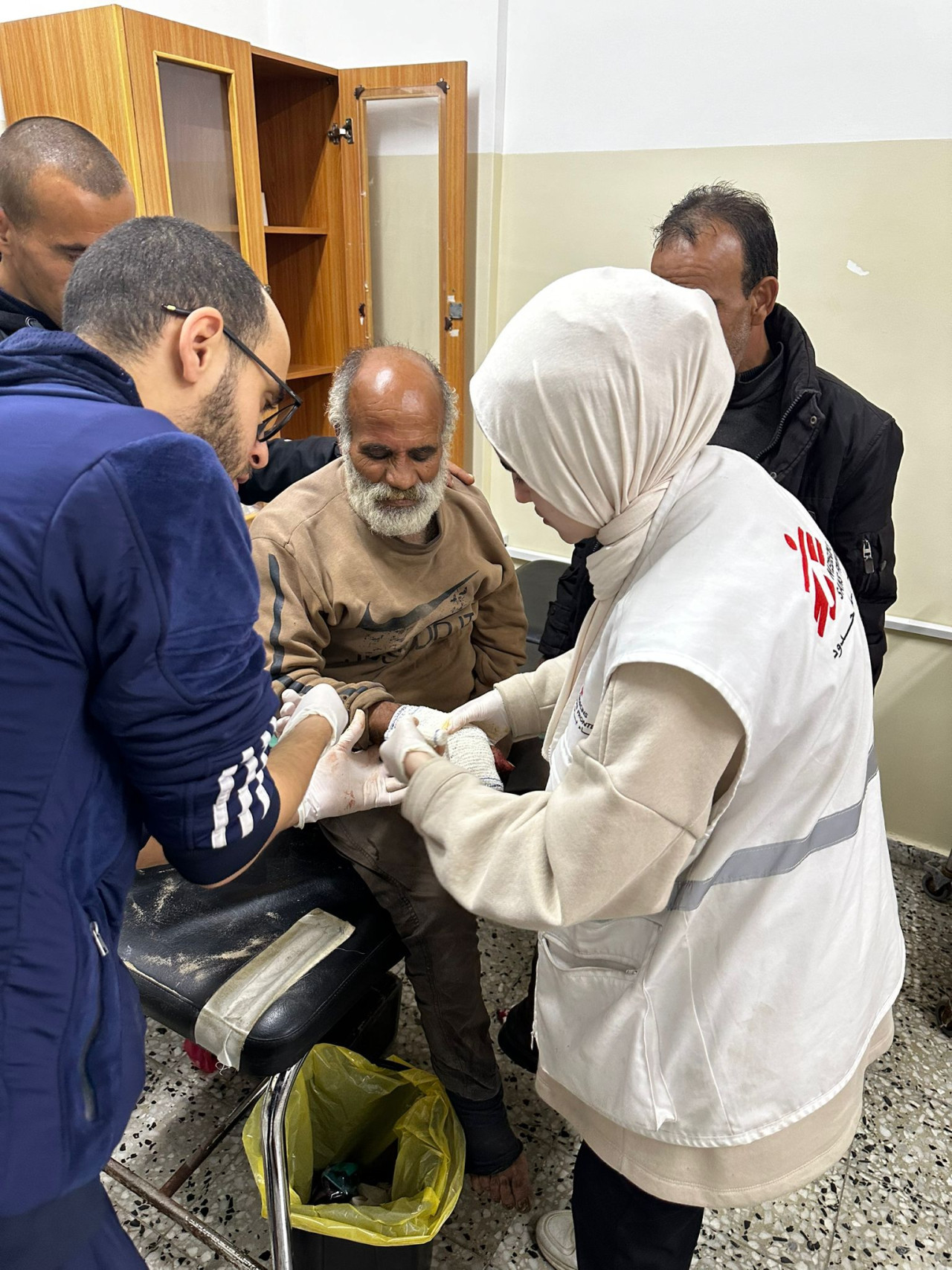 Médicos Sin Fronteras en Gaza. Foto: x @MSF.