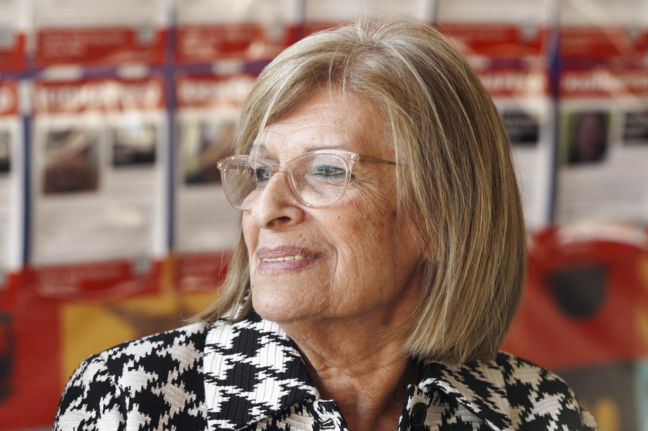 Ofelia Feler fue rehén de Hamás durante 53 días. Foto: EFE.