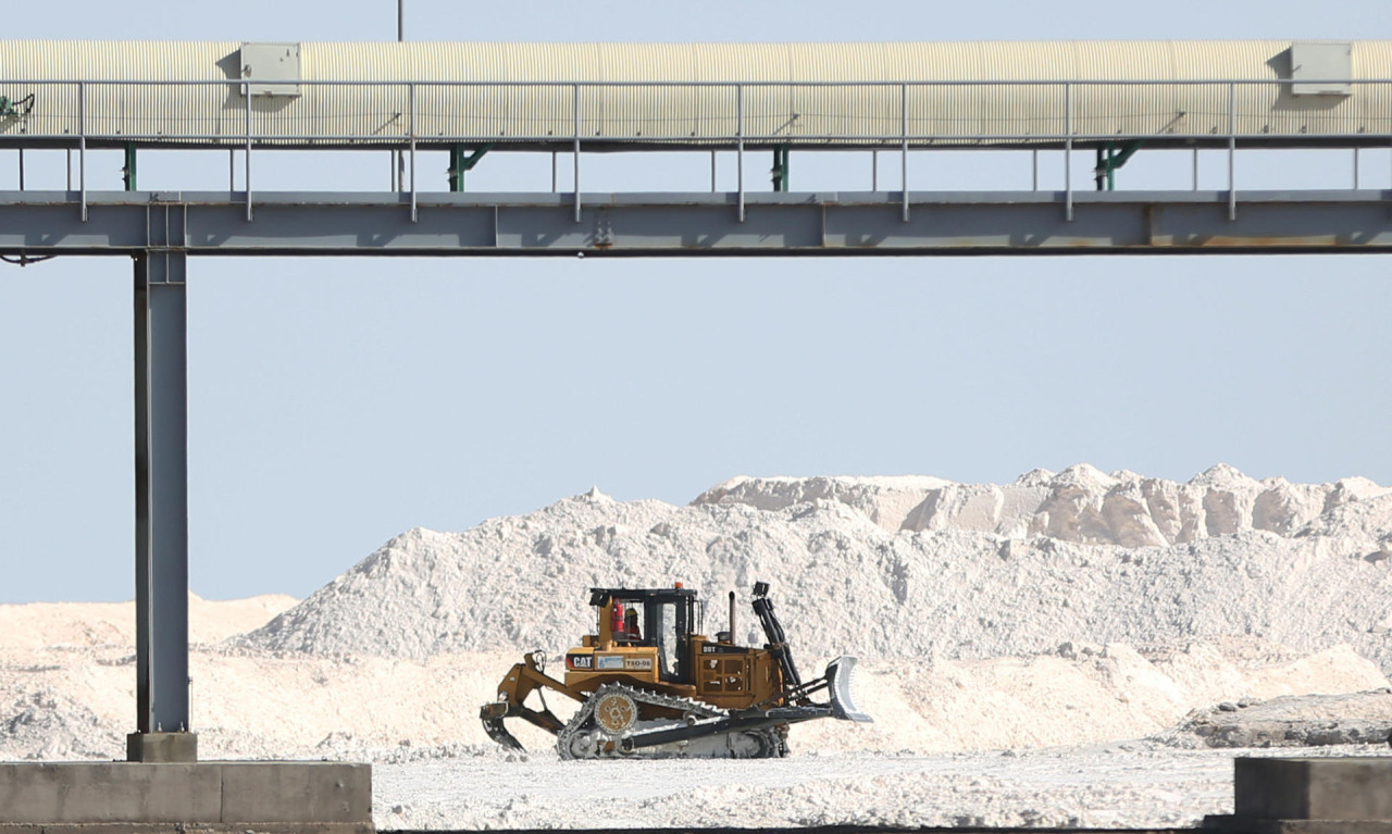 Primera planta de litio en Bolivia. Foto: EFE.