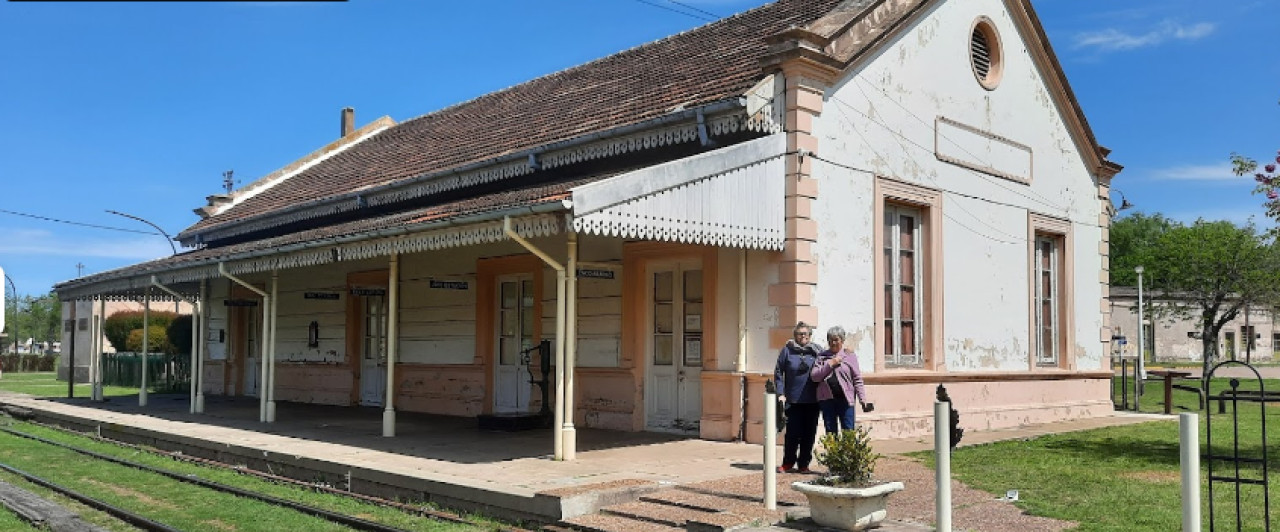 Estación de tren de Urdinarrain. Foto: Google Maps.