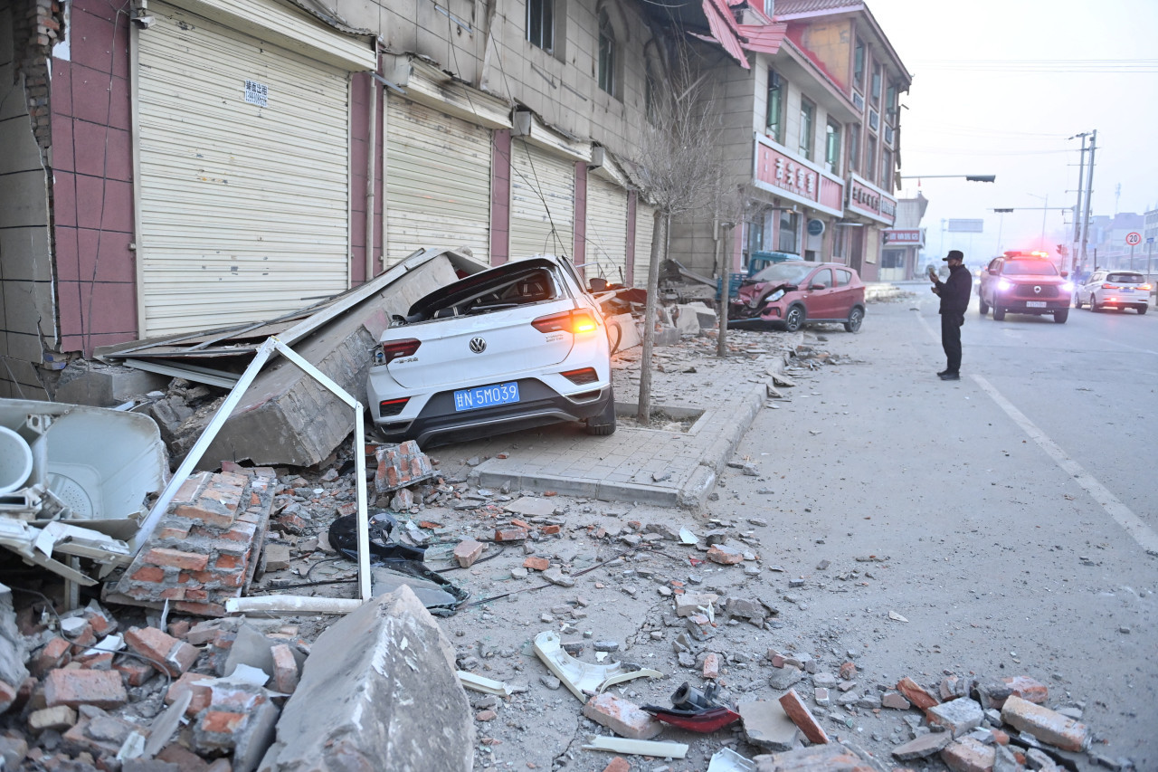 Sismo de 6,2 en China. Foto: Reuters