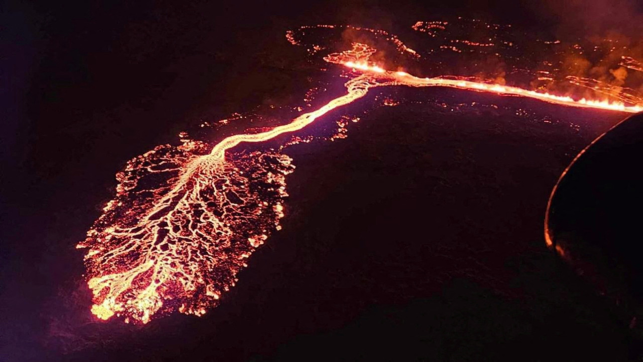 Erupción del volcán en Islandia. Foto: Reuters.