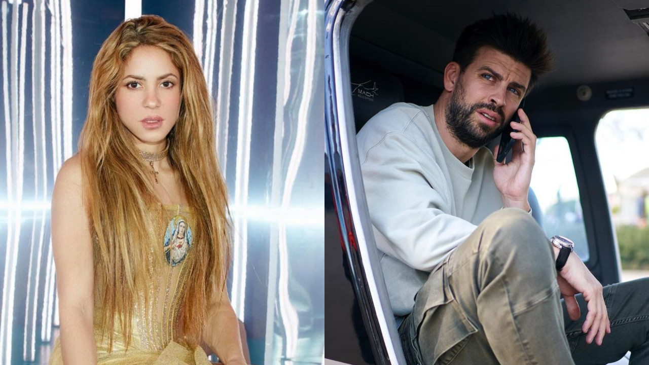 Shakira y Gerard Piqué. Fotos:  Instagram.