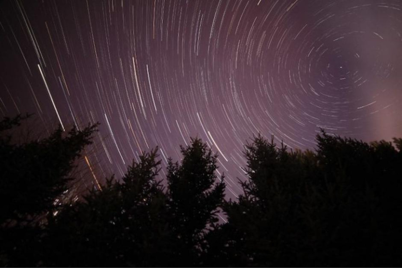 Lluvia de meteoritos. Foto: X.