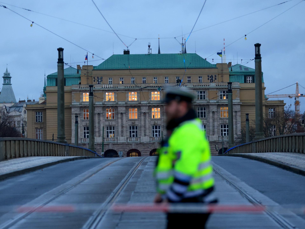 Tiroteo en Praga. Foto: EFE