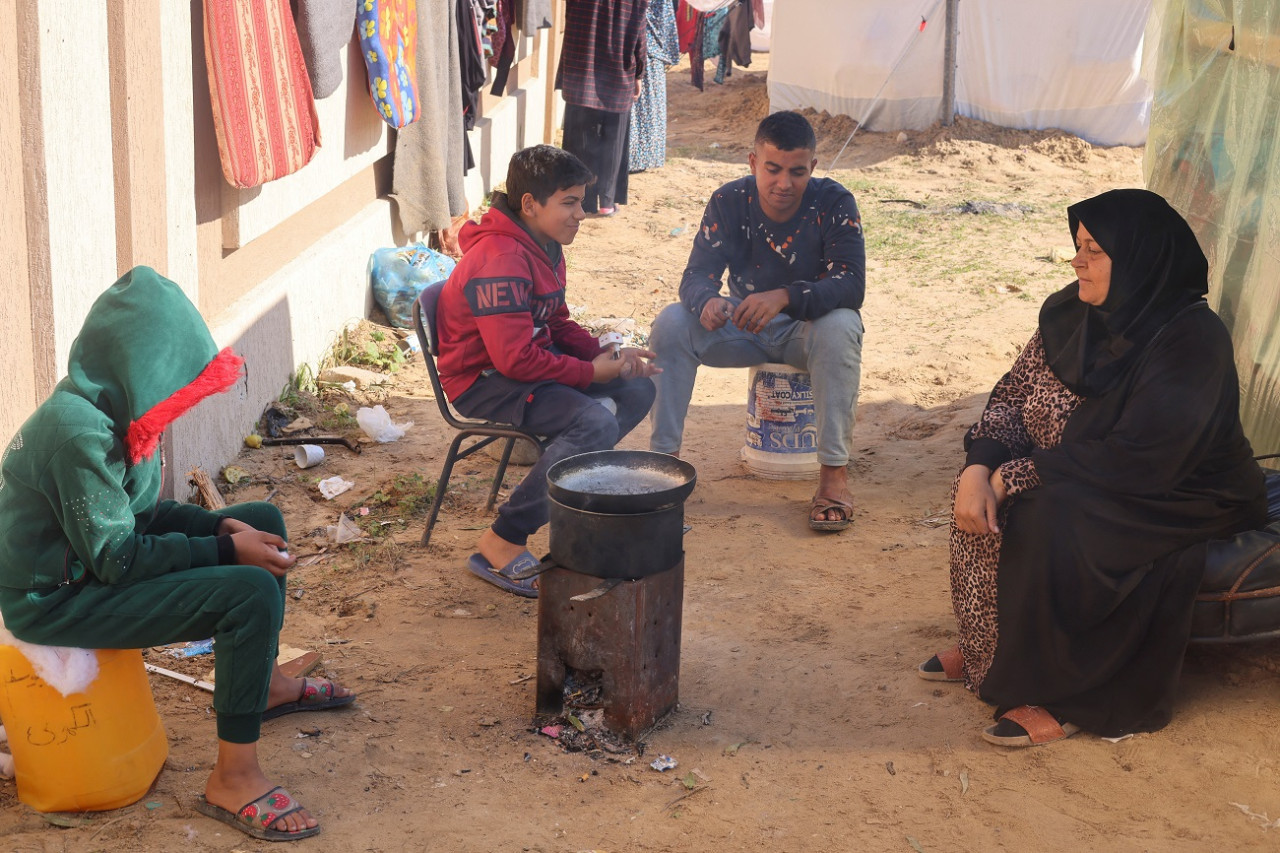 Hambre en Gaza. Foto: Reuters