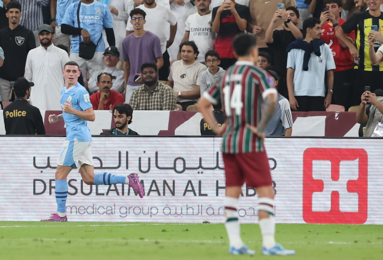 Phil Foden marcó en la final del Mundial de Clubes. Foto: EFE.