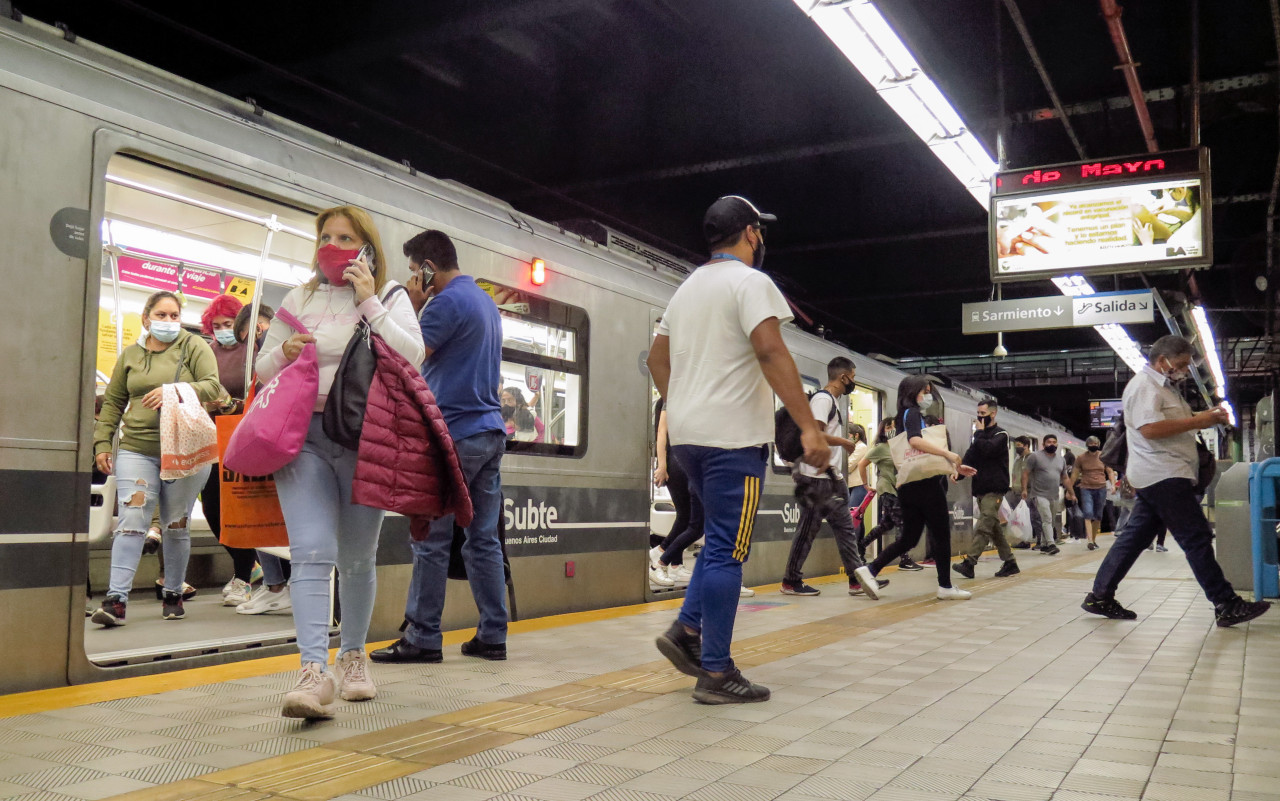 Subte, transporte. Foto: NA.