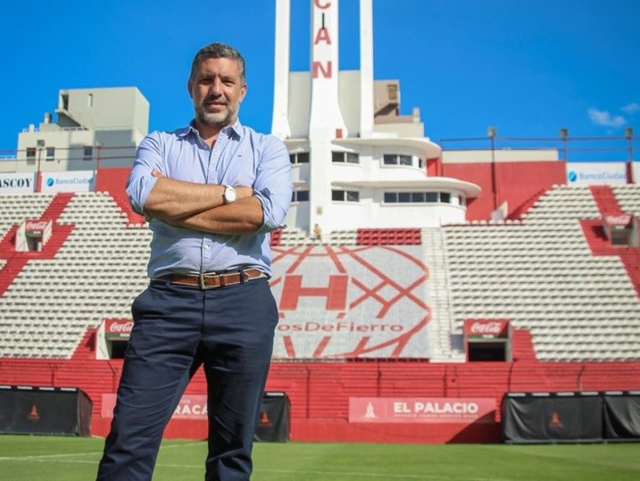 David Garzón, presidente de Huracán.