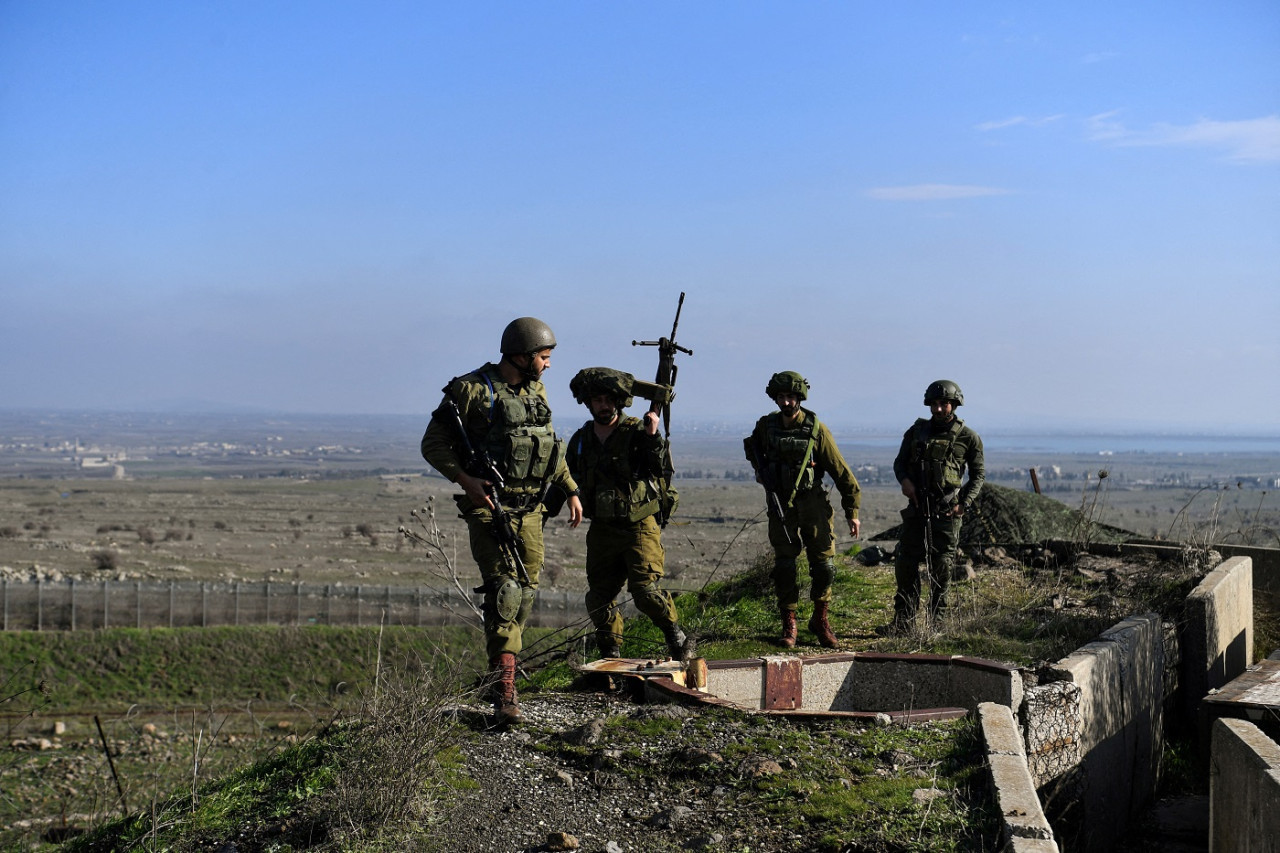 Soldados israelíes en la frontera con Siria. Foto: Reuters