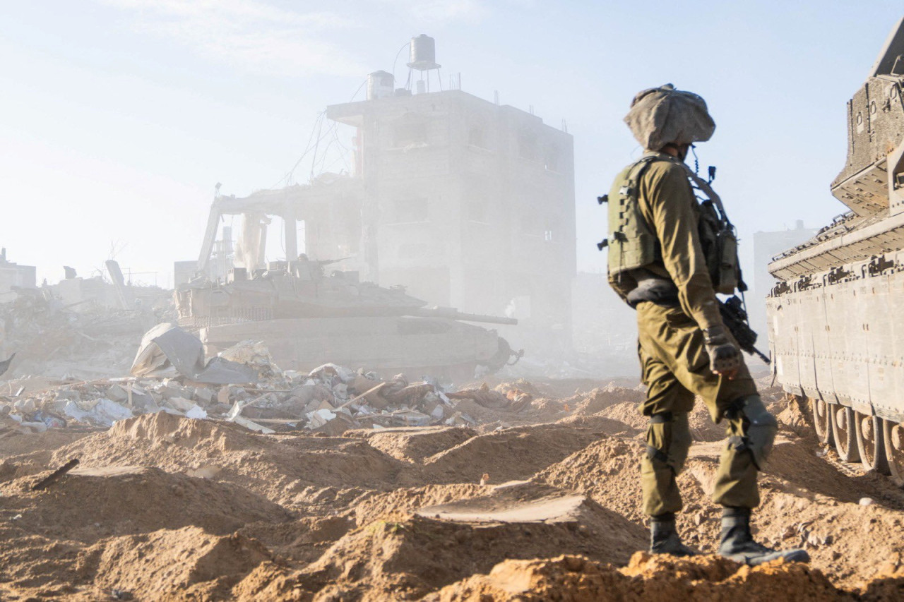 Tropas israelíes en Gaza. Foto: Reuters.