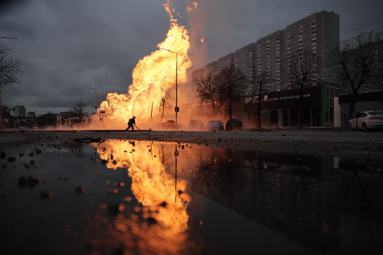 Ataque de Rusia a Ucrania. Foto: EFE.