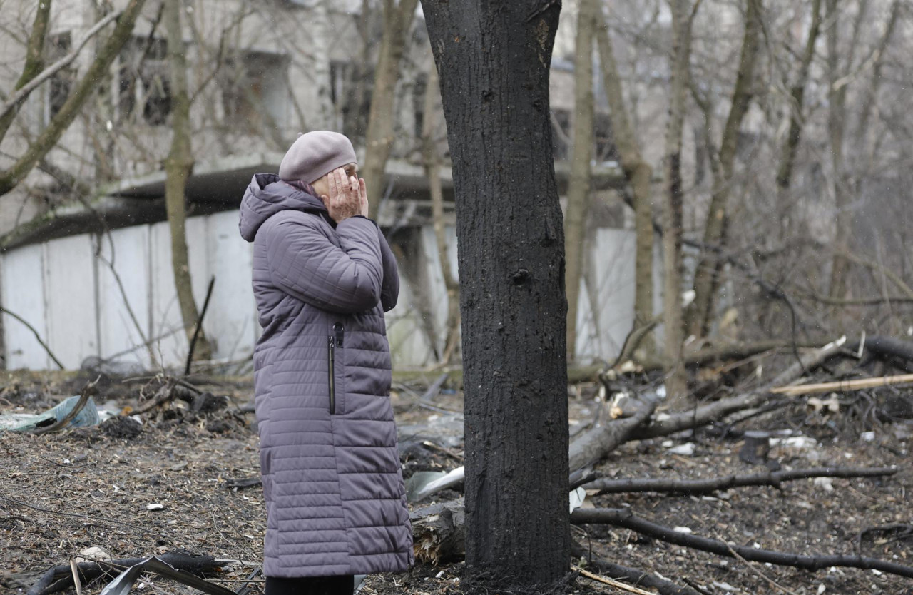 Rusia atacó Kiev y Járkov en Ucrania y dejó al menos cinco civiles muertos. Foto: EFE.