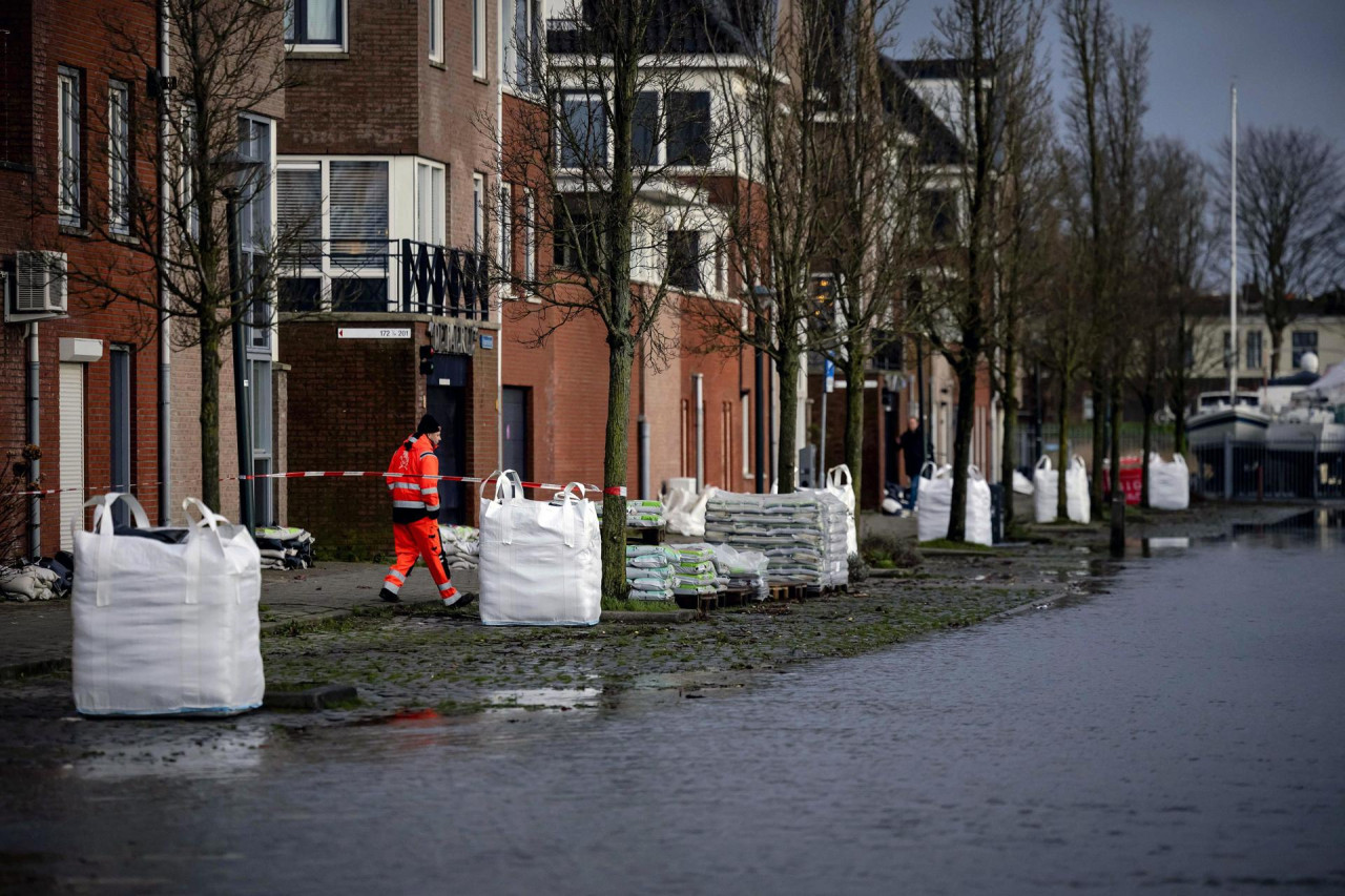 La tormenta Hank llegó a Países Bajos. Foto: EFE.