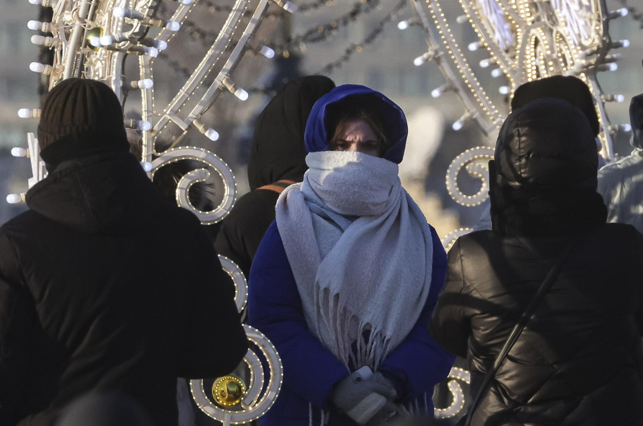 Ola polar en Moscú, Rusia. Foto: EFE.