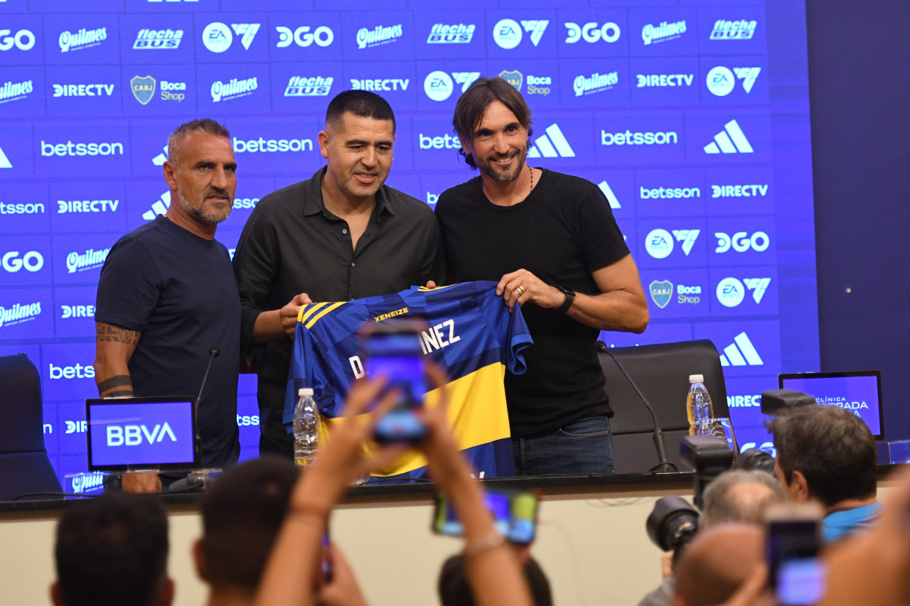 Diego Martínez, entrenador de Boca Juniors. Foto: Télam