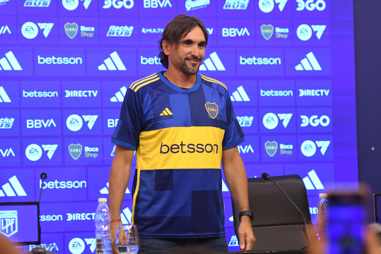 Diego Martínez, entrenador de Boca Juniors. Foto: Télam