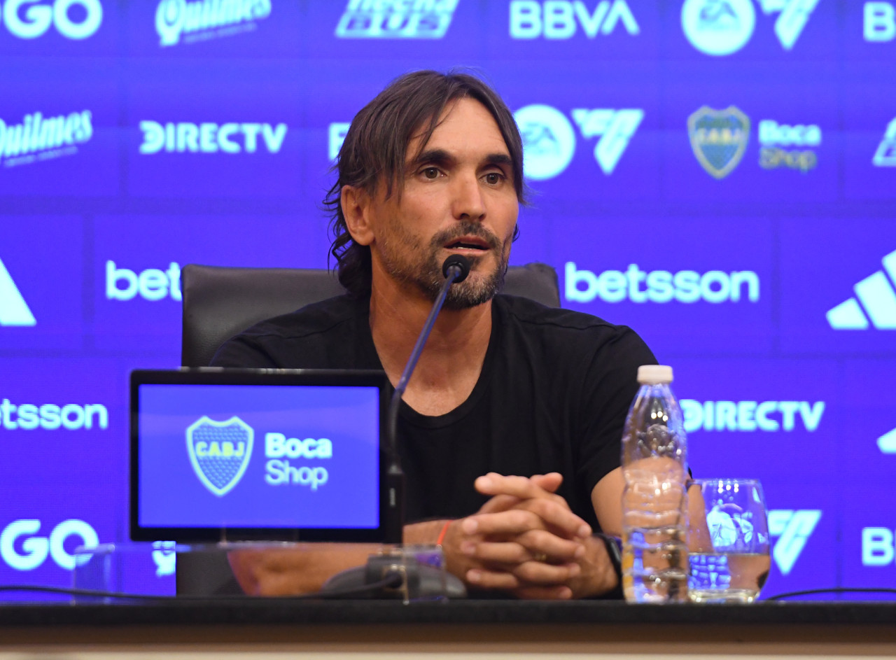 Diego Martínez, entrenador de Boca Juniors. Foto: Télam