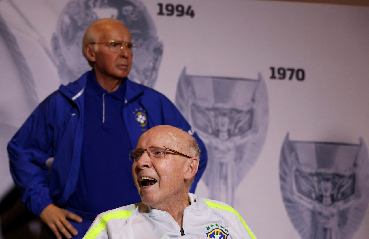 Mário Jorge Lobo Zagallo, exfutbolista y exentrenador de Brasil. Foto: Reuters.