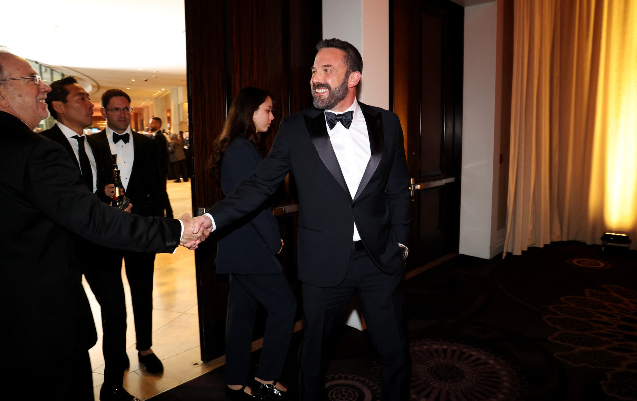 Ben Affleck en los Globos de Oro. Foto Reuters.