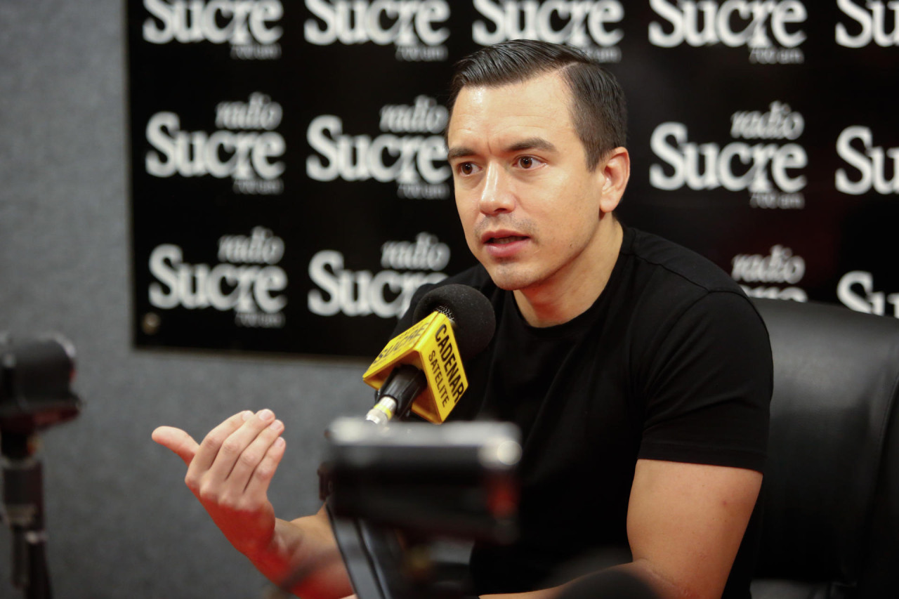 Daniel Noboa, presidente de Ecuador. Foto: EFE.