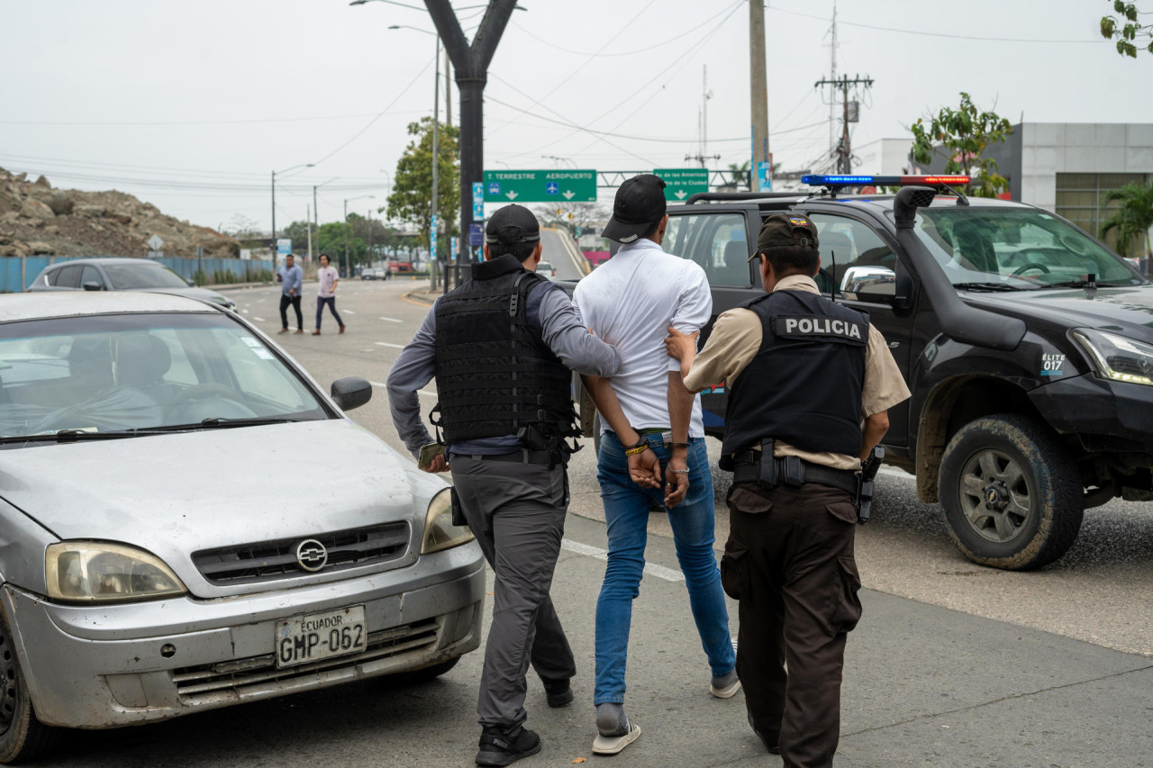 Detenidos en Ecuador. Foto: EFE