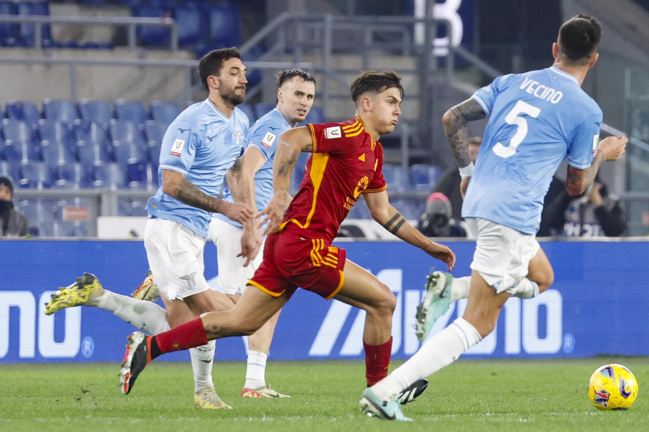 Copa Italia, Lazio vs. Roma. Foto: EFE.