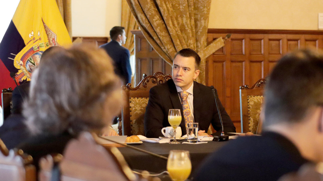 Daniel Noboa, presidente de Ecuador. Foto: EFE.