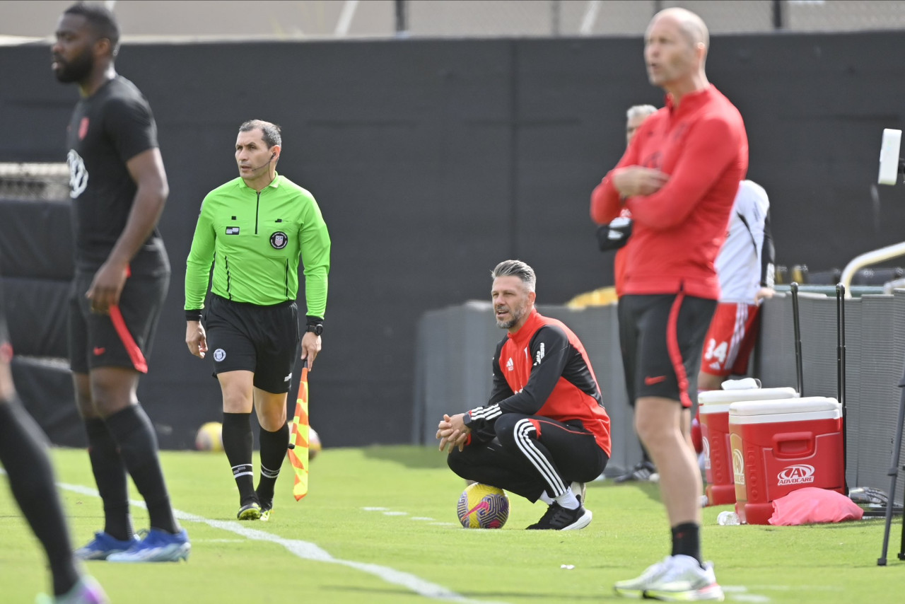 Martín Demichelis; River vs Estados Unidos. Foto: X @RiverPlate