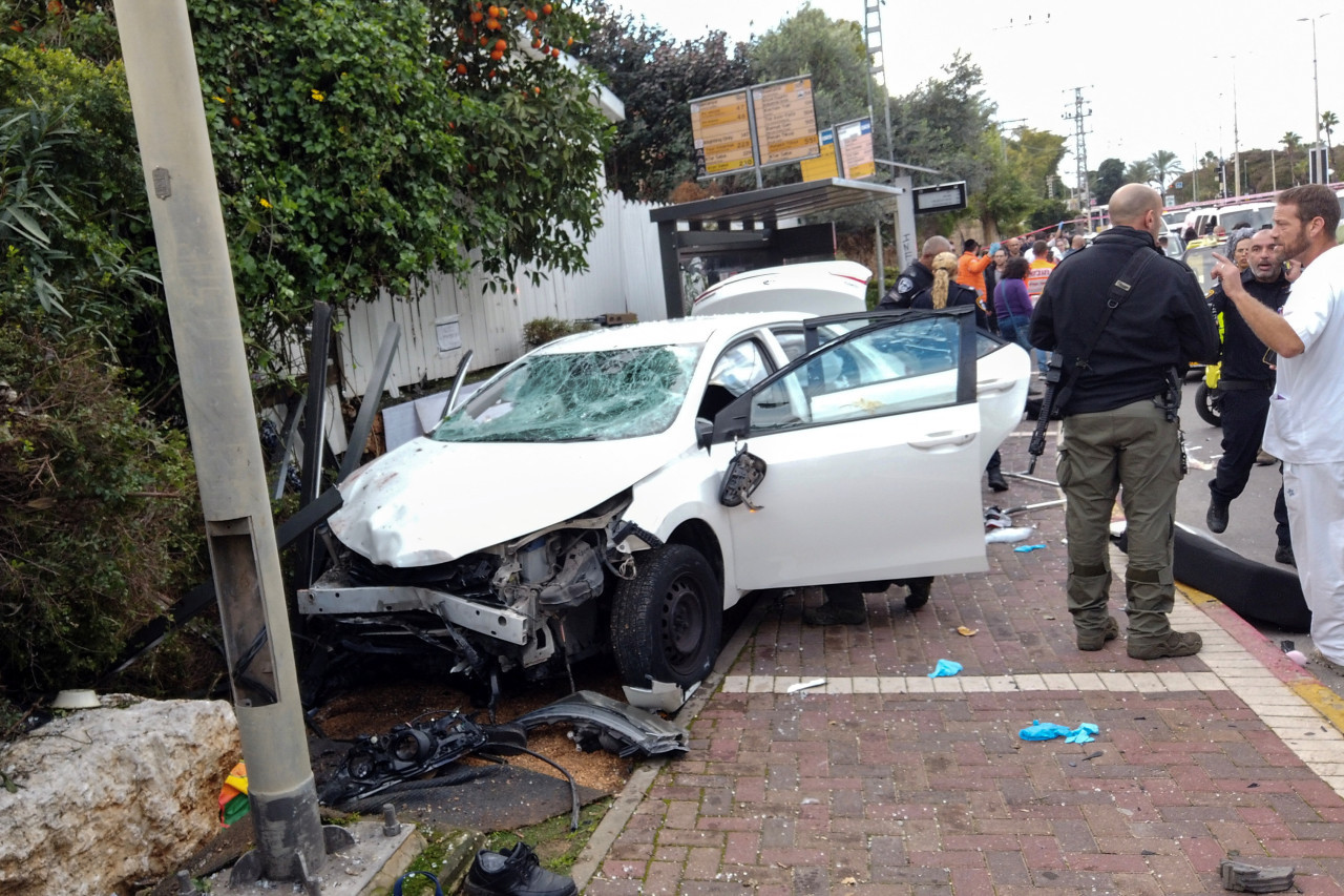 Atentado en Raanana, Israel. Foto: Reuters.