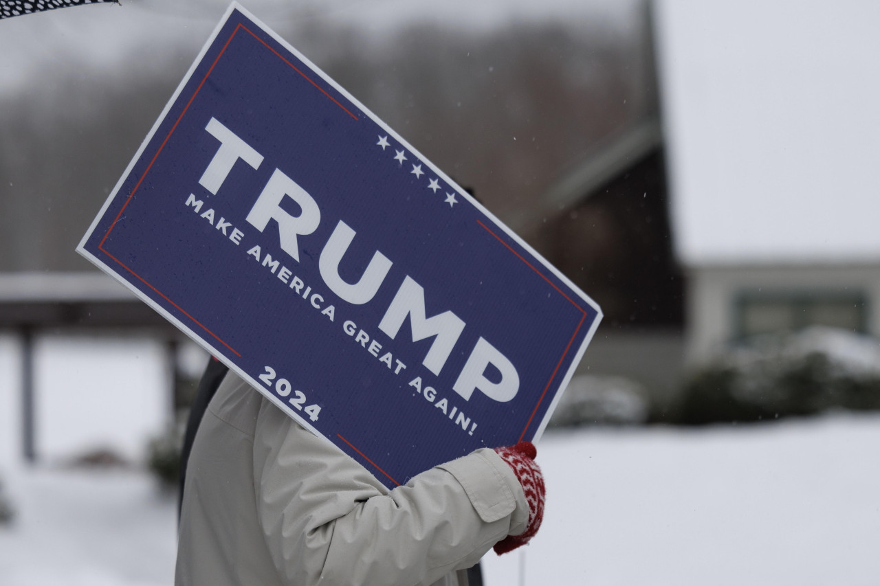 Votantes de Donald Trump en las primarias republicanos de Estados Unidos. Foto: EFE.