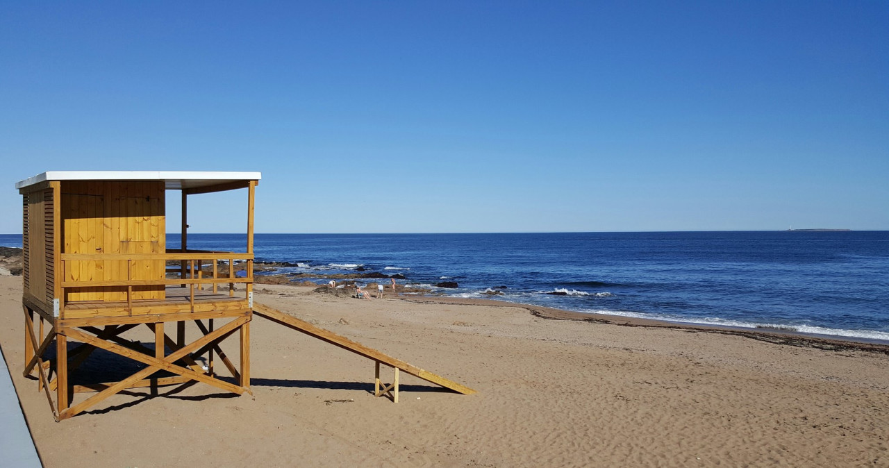 Mar del Plata. Playa de los Lobos. Foto: X