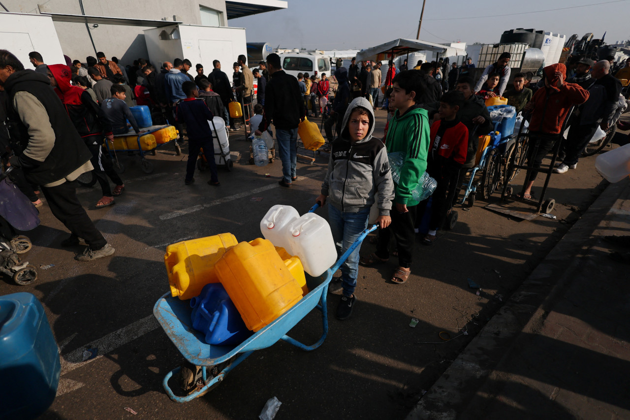 Niños en el conflicto en la Franja de Gaza. Foto: REUTERS.