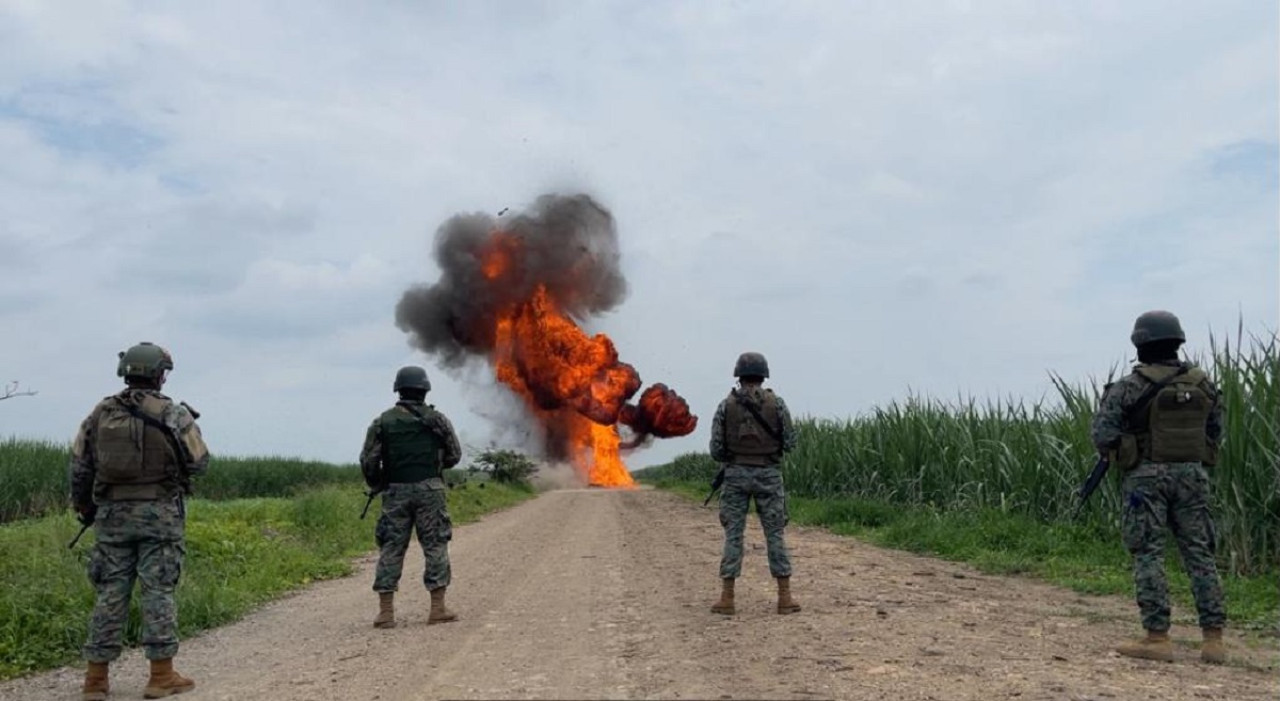 Operativo de las Fuerzas Armadas de Ecuador. Foto: X @FFAAECUADOR